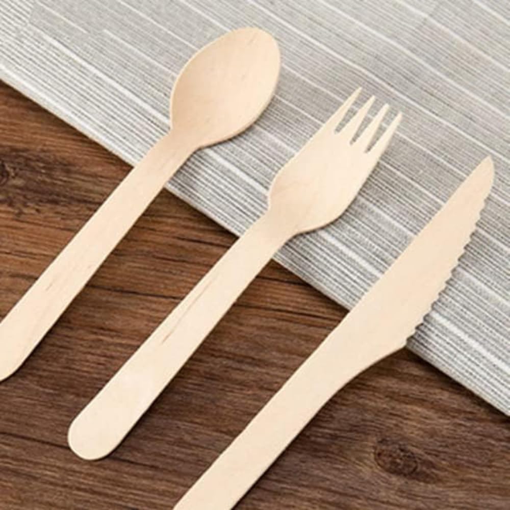 Cucchiaini Monouso in Legno 11 cm 100 Pezzi