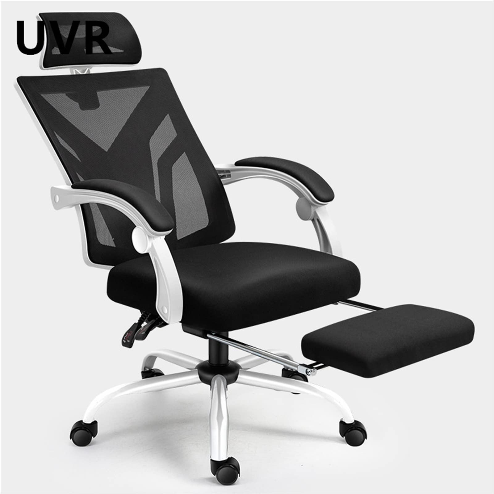 Ergonomiczne krzesło do gier wyścigowych, regulowana wysokość, smukła konstrukcja, wygodne wsparcie, biały kolor, idealny dla graczy i domowego biura, funkcja obrotowa na żywo