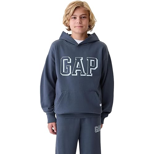 GAP Boys' Logo Hoodie Hooded Sweatshirt