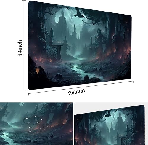Miniatura 236 de MTG - Tapete de juego de 24 x 14 pulgadas, bolsas de almacenamiento con parte trasera antideslizante, ideal para entusiastas de los juegos de sin
