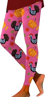 Ambubeutel Thanksgiving Pavo Calabaza Trigo Estampado Cintura Alta Ajustado Deportes Leggings Para Mujeres Señoras
