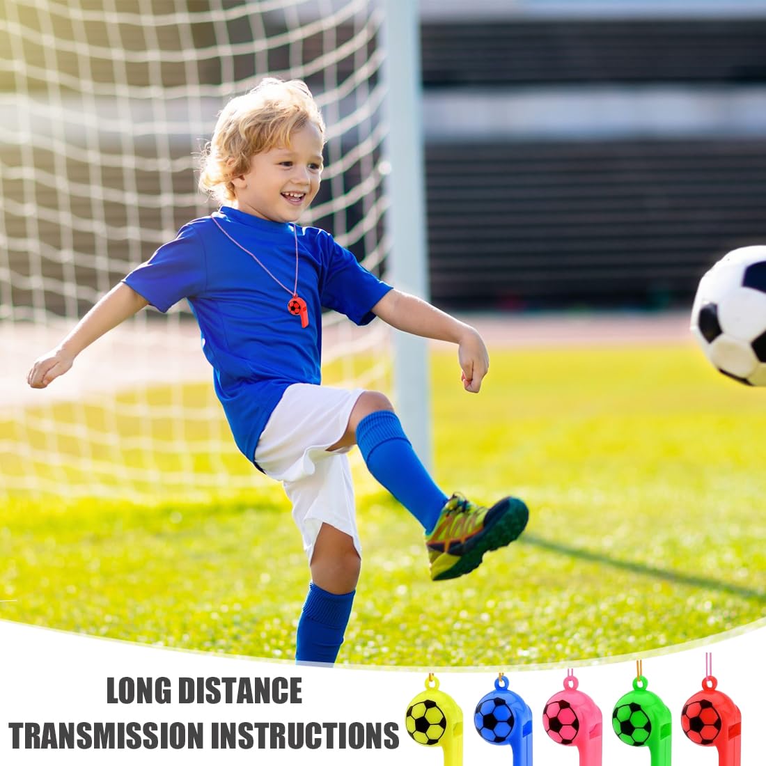 Fischietti Plastici Colorati Con Cordino - 10 Pezzi Per Sport, Allenamenti, Addestramento Cani - Foto 9