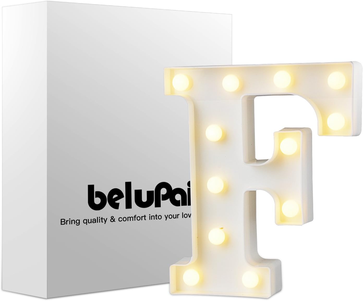 New Belupai Led 手紙の照明アルファベット プラスチックランプ 暖かい白い文字 マーキーのサイン形 クリスマス贈り物 クリスマス ランプ 部屋飾り パーティー バー カフェ ベッドルーム 結婚式 装飾ライト イルミネーション イニシャルライト アルファベットライト