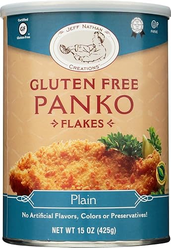 CheffJeff Nathan Creations, Panko Gourmet sin gluten, 15 onzas (paquete de 2).