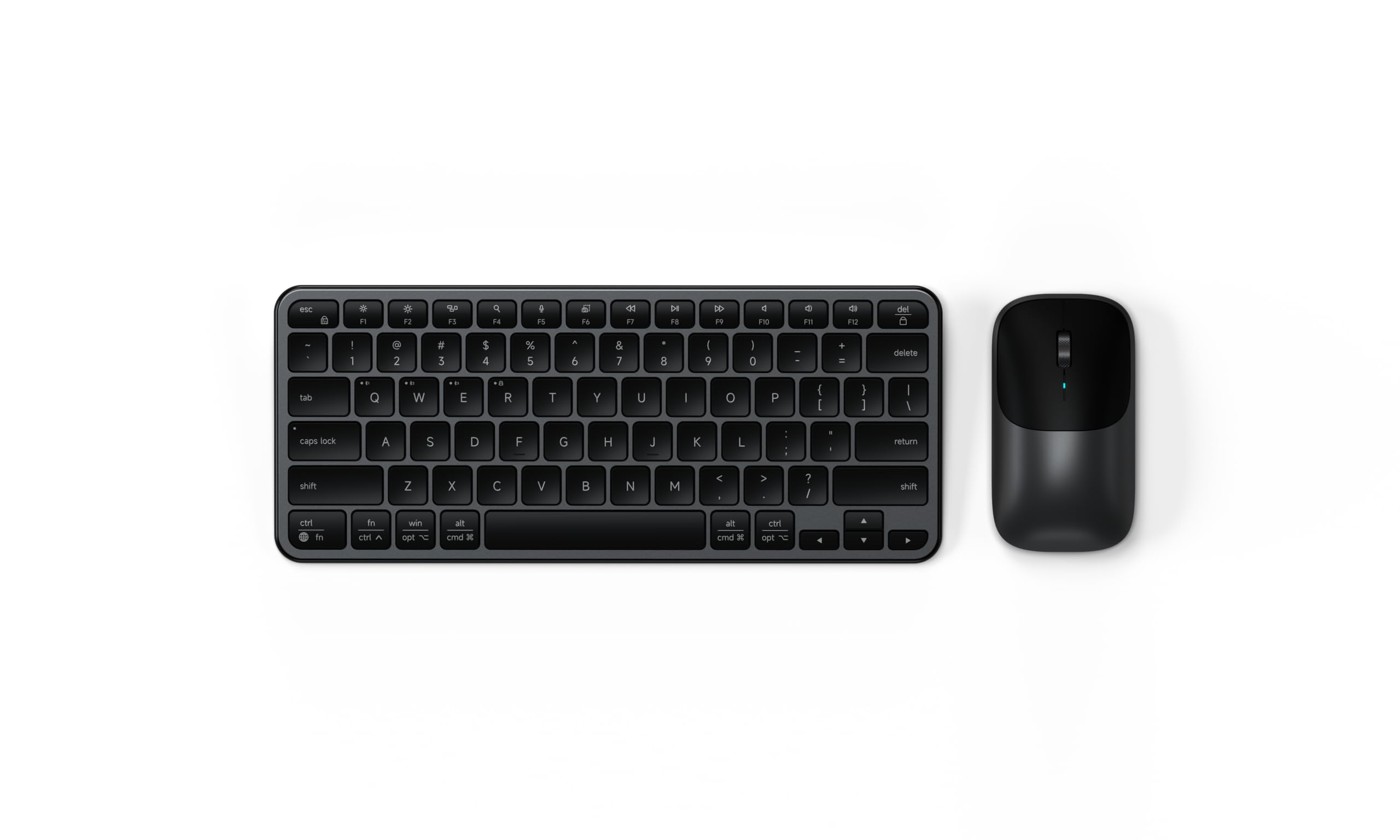 Satechi Wireless Keyboard and Mouse Combo, Slim CEX1 with Multi-Device Bluetooth Pairing and USB-C Receiver Connectivity, Designed for Compact Multi-Device Workspaces, Space Black-image-35