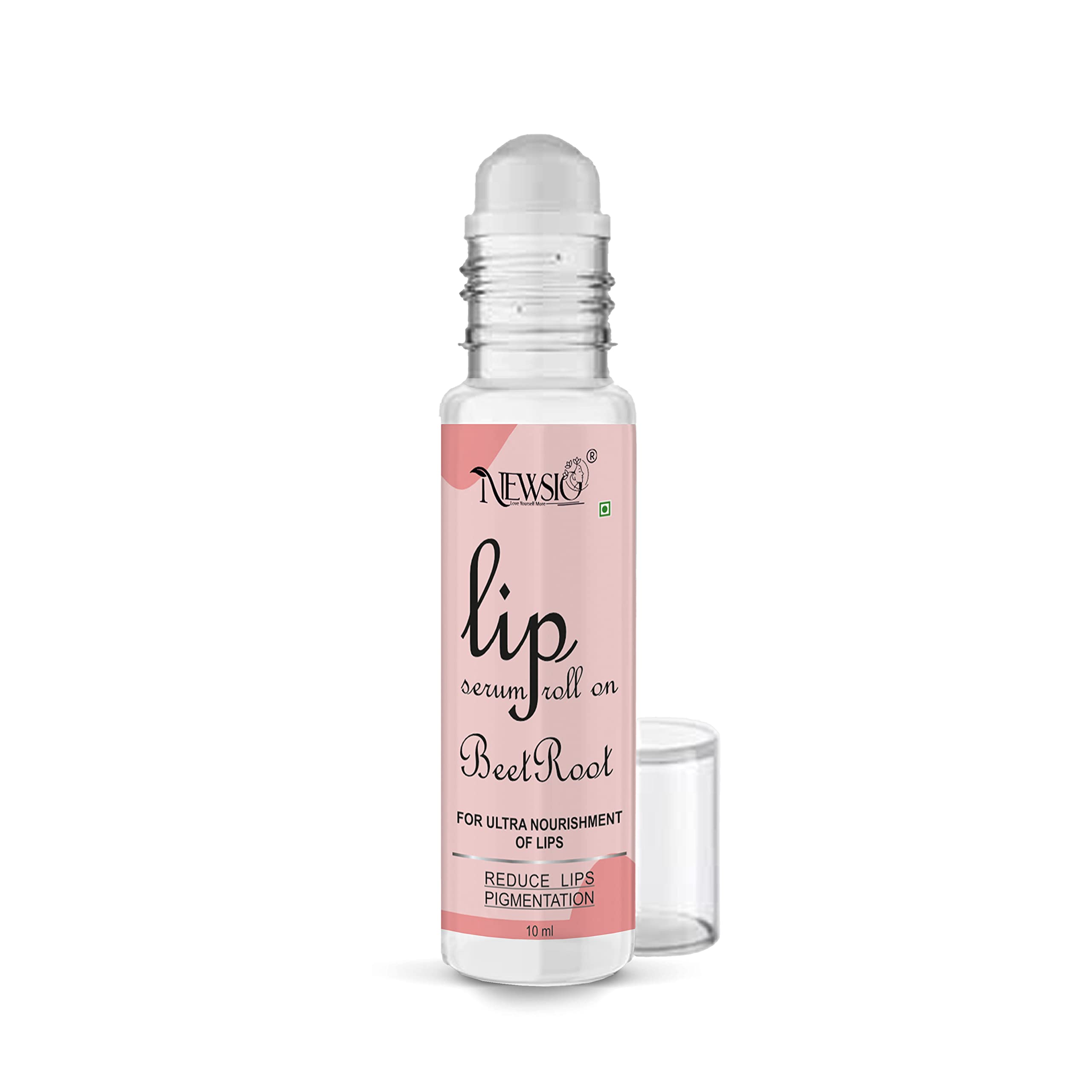Newsio Roll On Lip Serum Beetroot Brightening Pink Lip Serum Lightening & for Dry Lips (Pack of 1 Bottle 10 ml)-image-7