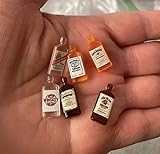Miniature Wine Bottles Set, 1:12 Scale Dollhouse Accessories Miniature Dummy Drinks, 6 Pieces, 0.9cm Height -  Air Ads Supplies