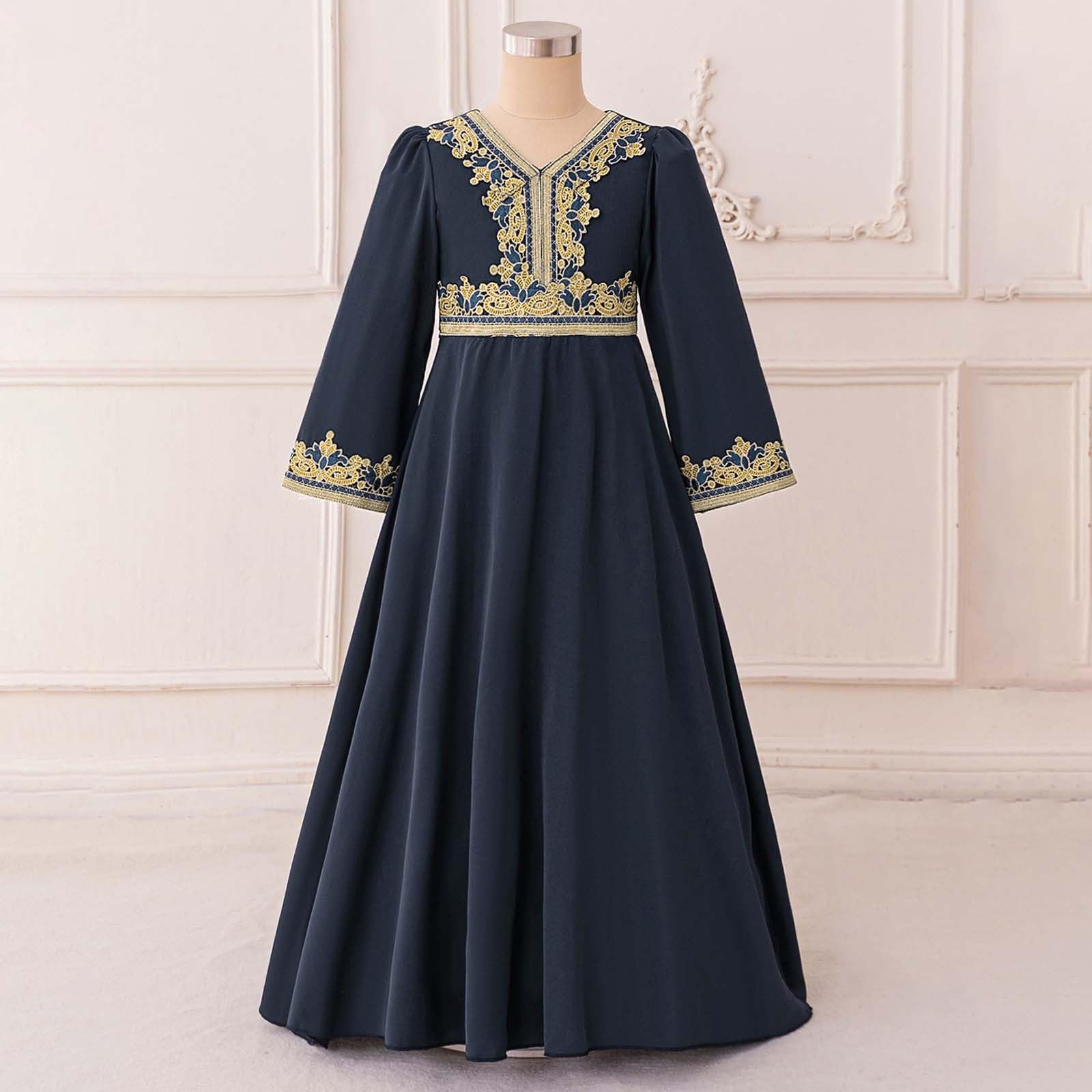 Generisch Robe Abaya élégante 2026 pour filles pour les occasions festives, par exemple pour baptême ou soirée