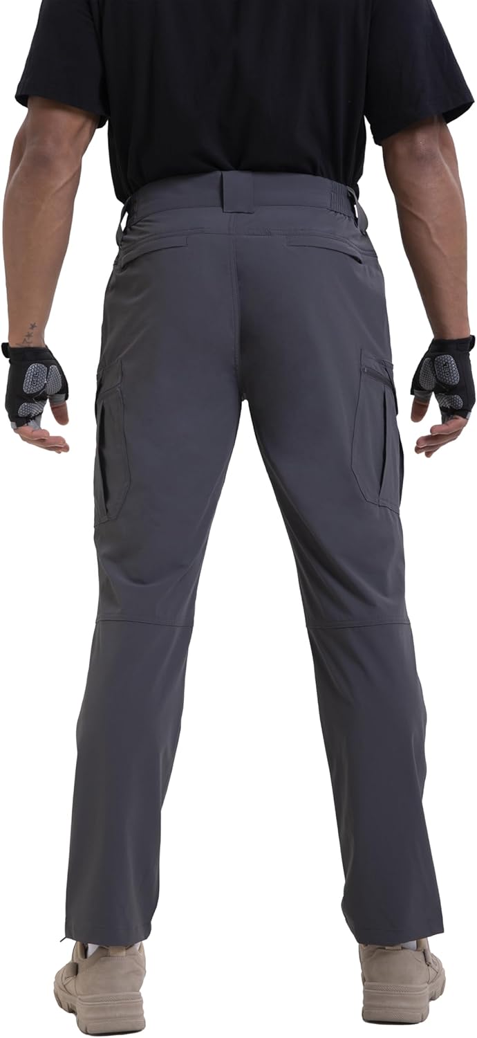 NATUVENIX Lightweight Mens Hiking Pants Quick Dry Travel Pants for Men Water Resistant Work Pants Men with Pockets Outdoor - Image 2