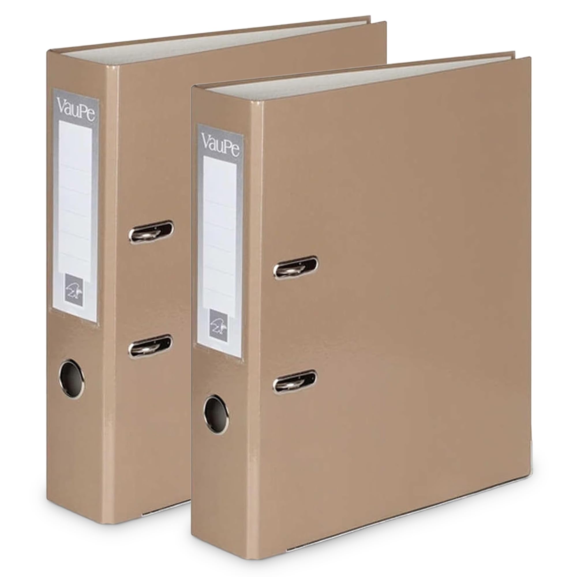 OFFICE CENTRE 2X Cocoa A4 75mm Lever Arch File Folder Metal Edge โ image 1