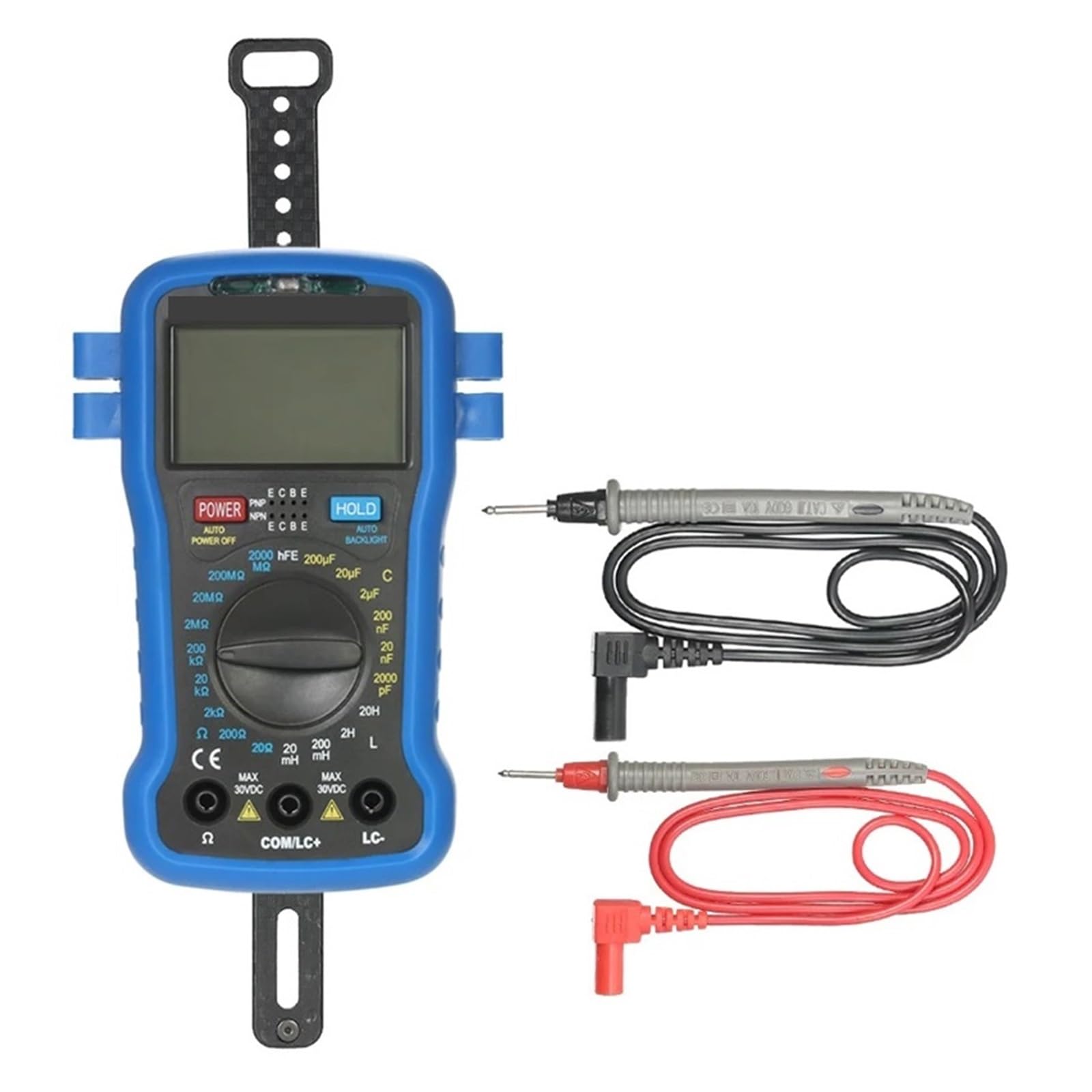 Hintergrundbeleuchtung LCD Mini Digital LCR Meter Widerstand Kapazität Induktivität Tester Transistor HFE Tester