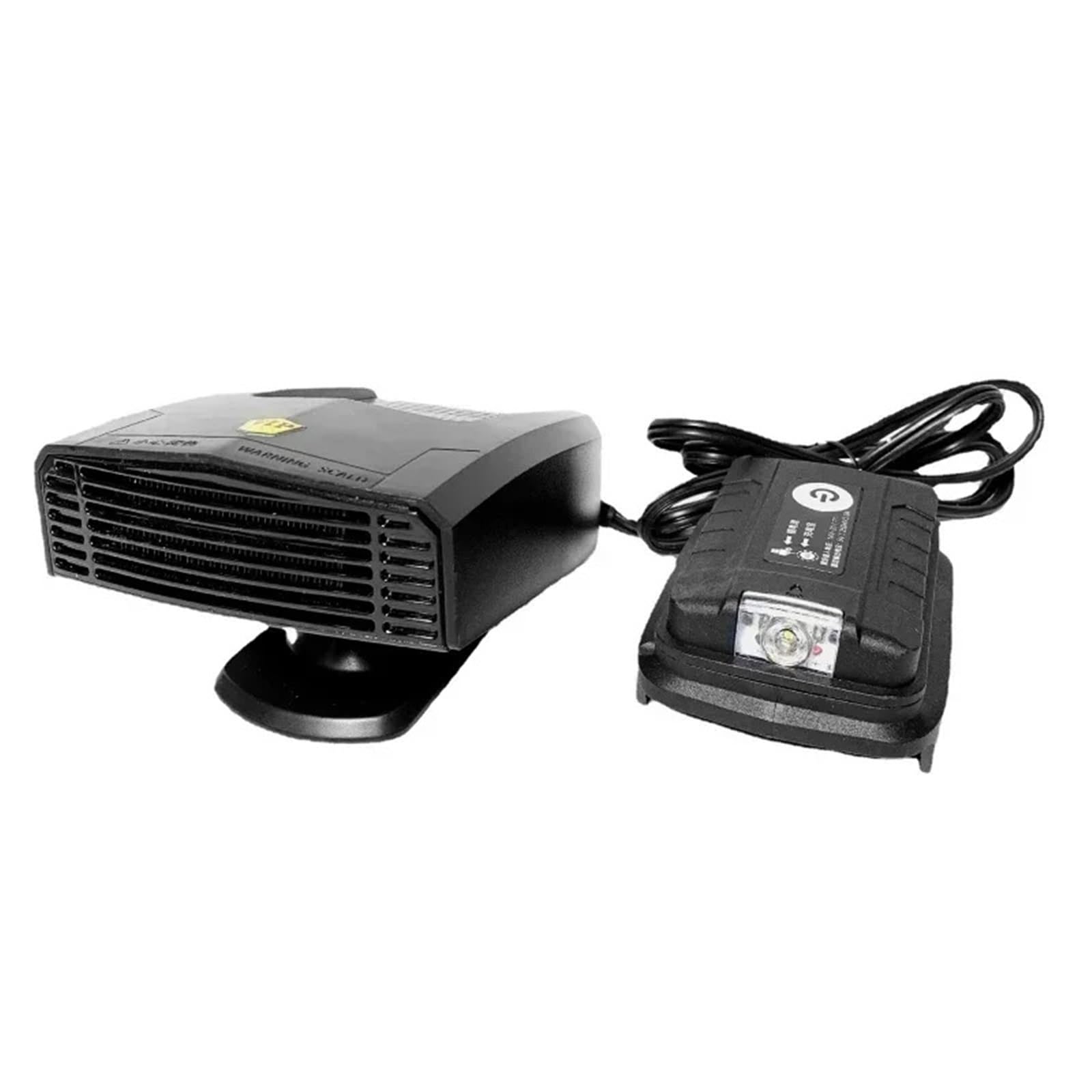 nagrzewnica powietrza Grzejnik Samochodowy 600 W, Czarno-czerwony, Elektryczny, Chłodzący, Szybko Nagrzewający, Z Wentylatorem, Odmrażający, Pasujący Do Makita 18 V(Black)