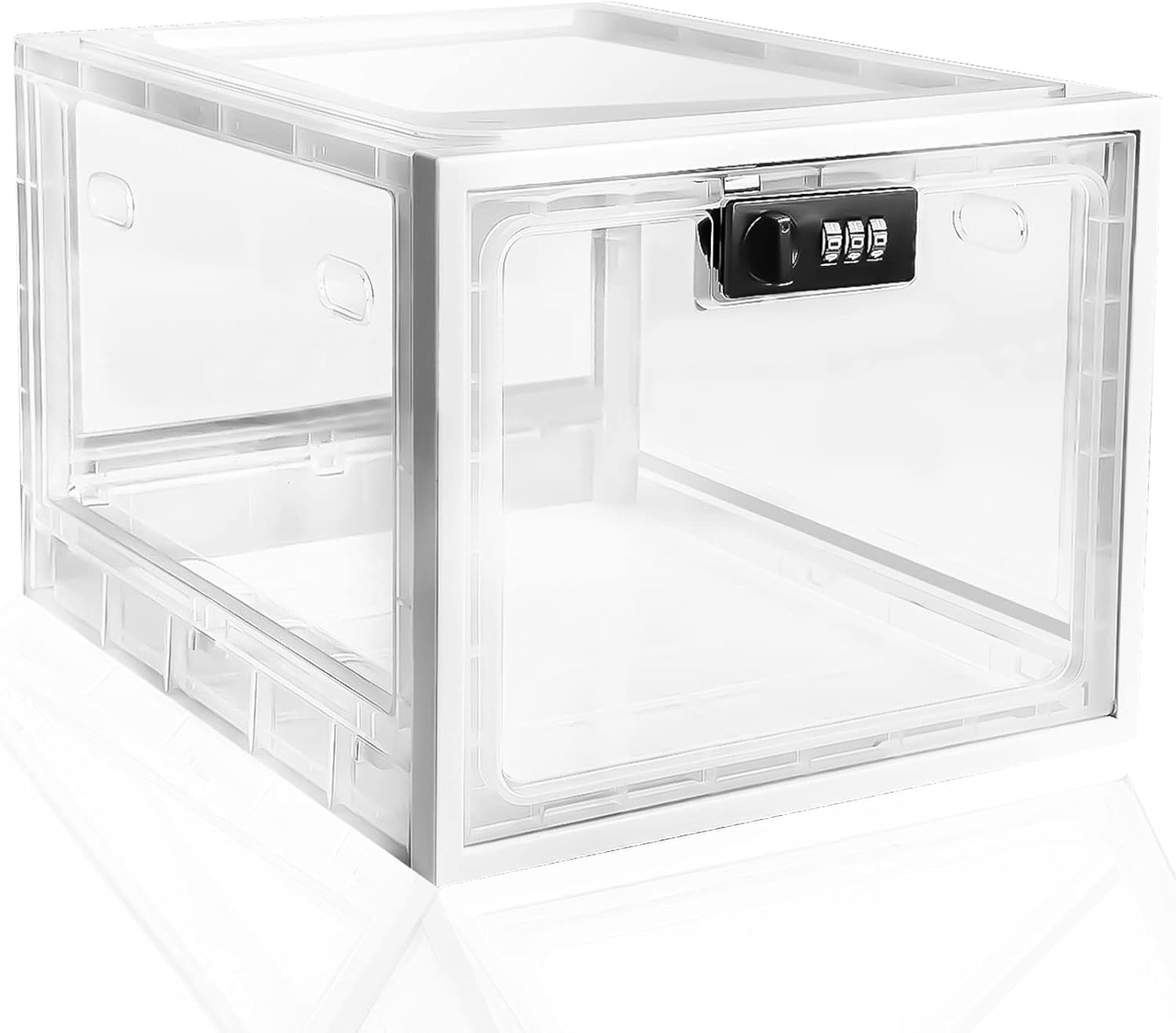 Lockable Medicine Box Organizers with Lock, Clear Storage Box