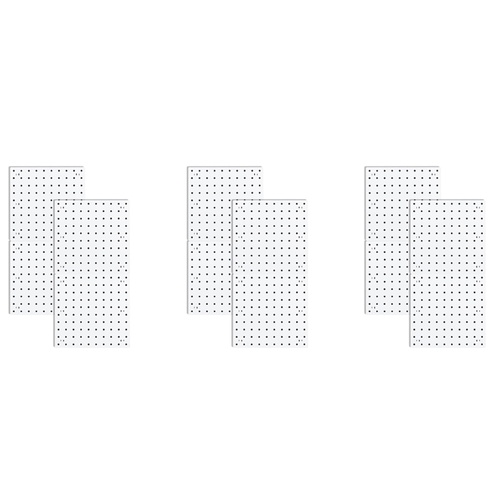 Vjsujehgy Pegboards, Pegboard Wall Organizer Panels, Peg Boards for Wall, Craft Room, Kitchen, Garage, Living Room (12Pcs)
