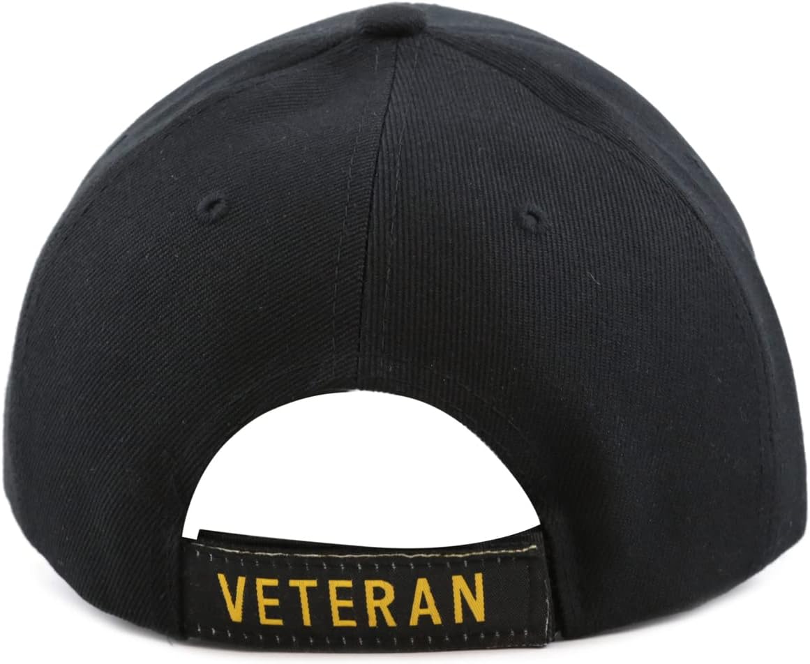 US Military Purple Heart Medal Vietnam Veteran Cap (Black)