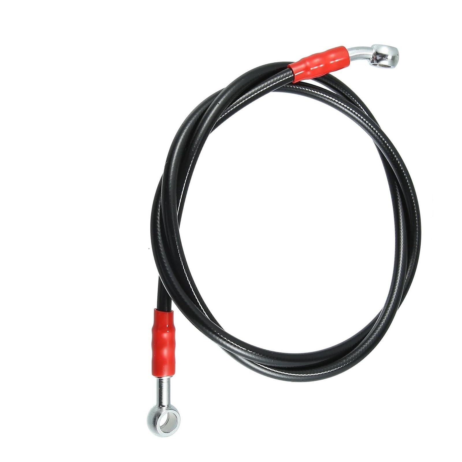 Ksxzw Black- Silver Motorbike Part 120Cm Dia 1Cm For Motorcycle Scooter Braided Clutch Oil Pipe Fuel Line Hose Black Motorbike Accessories