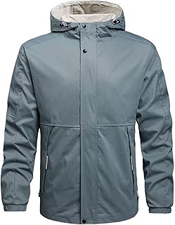 Beokeuioe Outdoor Jacket Men's Rain Poncho Men's Rain Jacket Outdoor Rain Leisure Jacket Hood Rain Jacket Valdipino Poncho Rain Poncho Raincoats Outdoor
