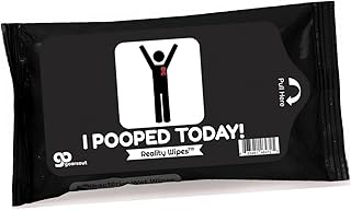 I Pooped Today Wipes - Poop Gifts for Friends - Travel Size, Alcohol-Free, Novelty