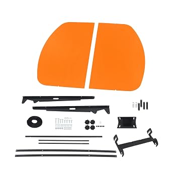 Orange Sun Shield Tuff Top Tractor Canopy 52" X 52"