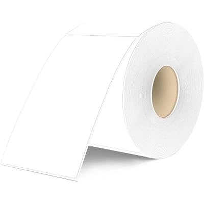 3×5 Inch White Removable Thermal Labels,Waterproof Thermal Label,240 Sheets per Roll with Perforated Lines