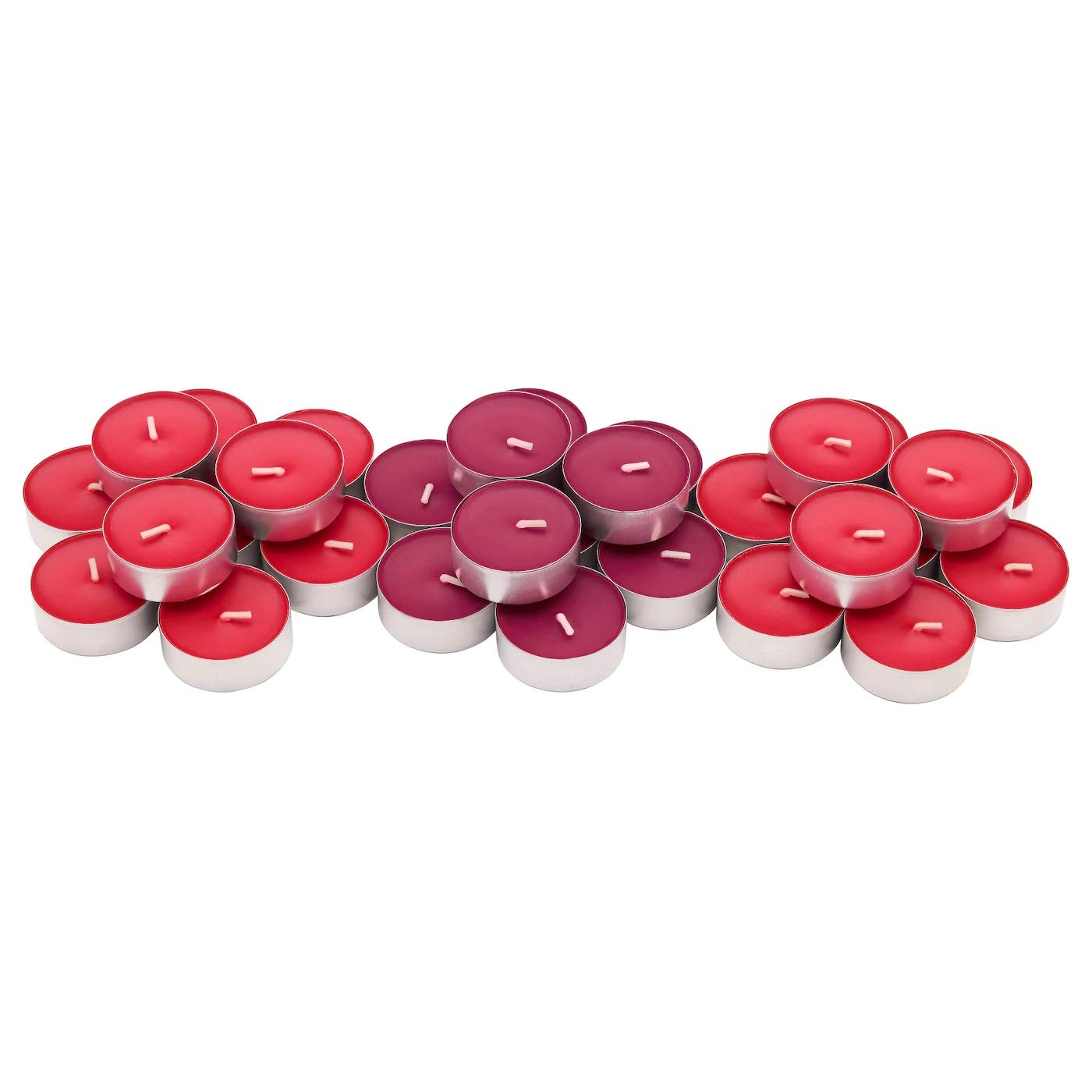 Scented Tealight, Red Garden Berries, Red, 30 Pack, Product Size: Diameter: 38 mm Burning Time: 4 hr Package Quantity: 30 Pack, Materials: Candle Cup: Aluminium, Candle: Paraffin/Vegetable Wax