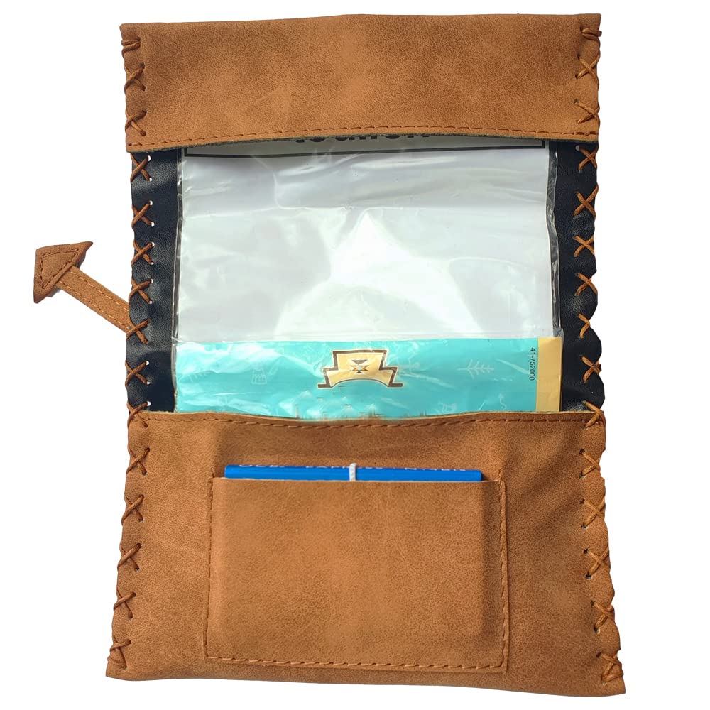 Tobacco Pouch 30 g – 40 g Tobacco Pouch Gift Idea Case Rolling Tool Bag  Retro Stylish Light Brown Cigarette Case Rotating Tobacco Rolling Bag Gift  : Amazon.de: Fashion