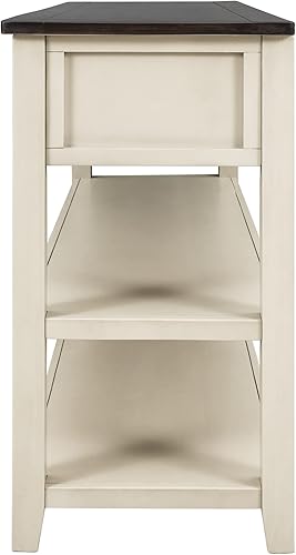 Miniatura 8 de Bellemave Mesa consola de entrada con 3 cajones y 2 estantes, mesa larga para sofá de entrada, pasillo, vestíbulo, capacidad de peso de 220 libras,