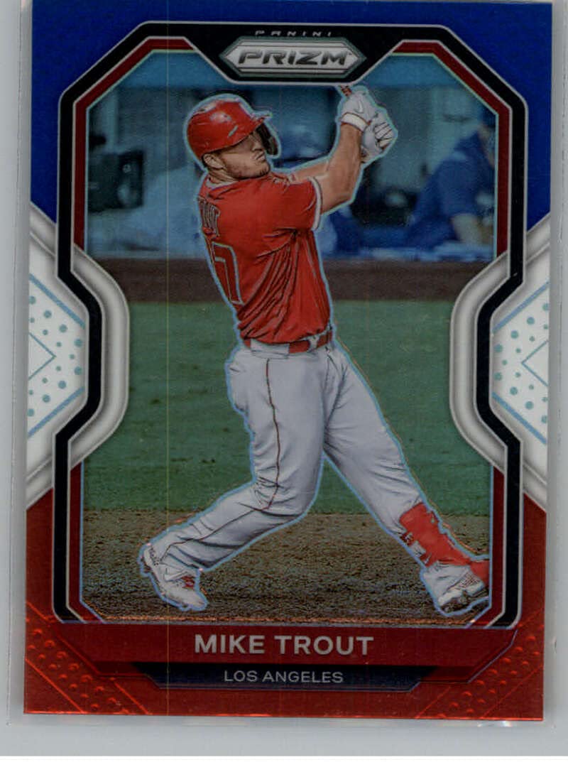Amazon.com: 2021 Panini Prizm Red White and Blue Prizms Refractor #173 Mike  Trout Los Angeles Angels Tier 2 Official MLB PA Baseball Trading Card in  Raw (NM or Better) Condition : Collectibles