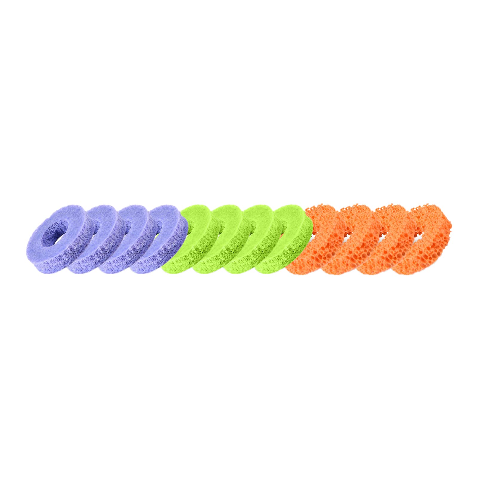 GuoQiao 12Pcs Aim Assist Rings Motion Control Rings for Steam-Deck/PS5-/-/Switch- PRO Auxiliary Sponge Ring Precision Rings Sponge