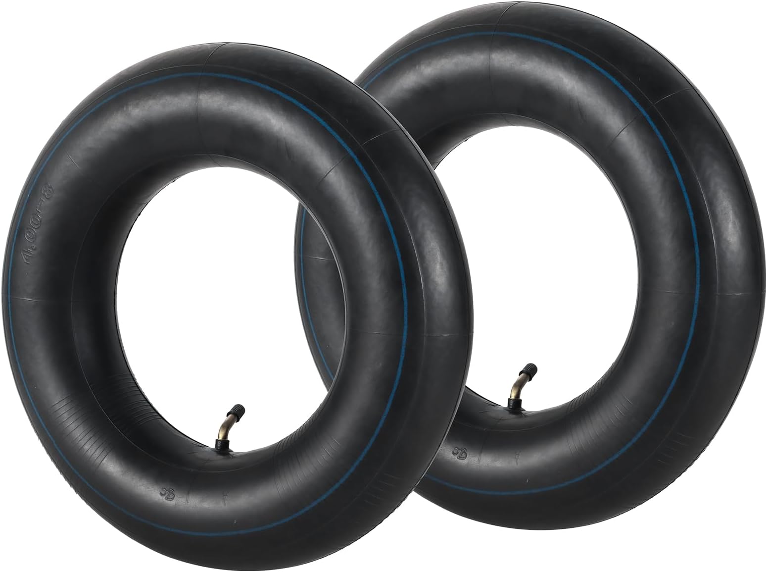 DASBET 2 Pack 4.80/4.00-8" Inner Tubes with TR-87 Bent Valve Stem | Heavy-Duty Replacement Inner Tube for Lawn Mowers, Go Karts, ATVs, Yard Tractors, Wheelbarrows and More (Fit 4-4.8"Wide)