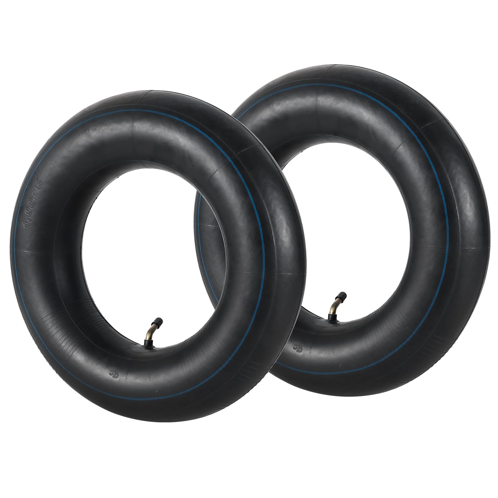 DASBET 2 Pack 4.80/4.00-8" Inner Tubes with TR-87 Bent Valve Stem | Heavy-Duty Replacement Inner Tube for Lawn Mowers, Go Karts, ATVs, Yard Tractors, Wheelbarrows and More (Fit 4-4.8"Wide)