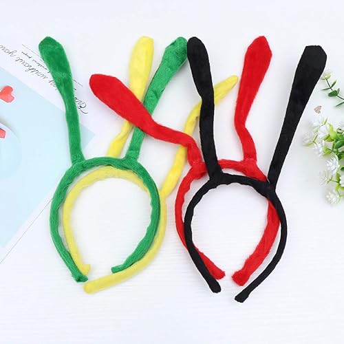 Miniatura 7 de Diadema de antena de tentáculo de abeja de animales, banda flexible para el pelo, 4 piezas