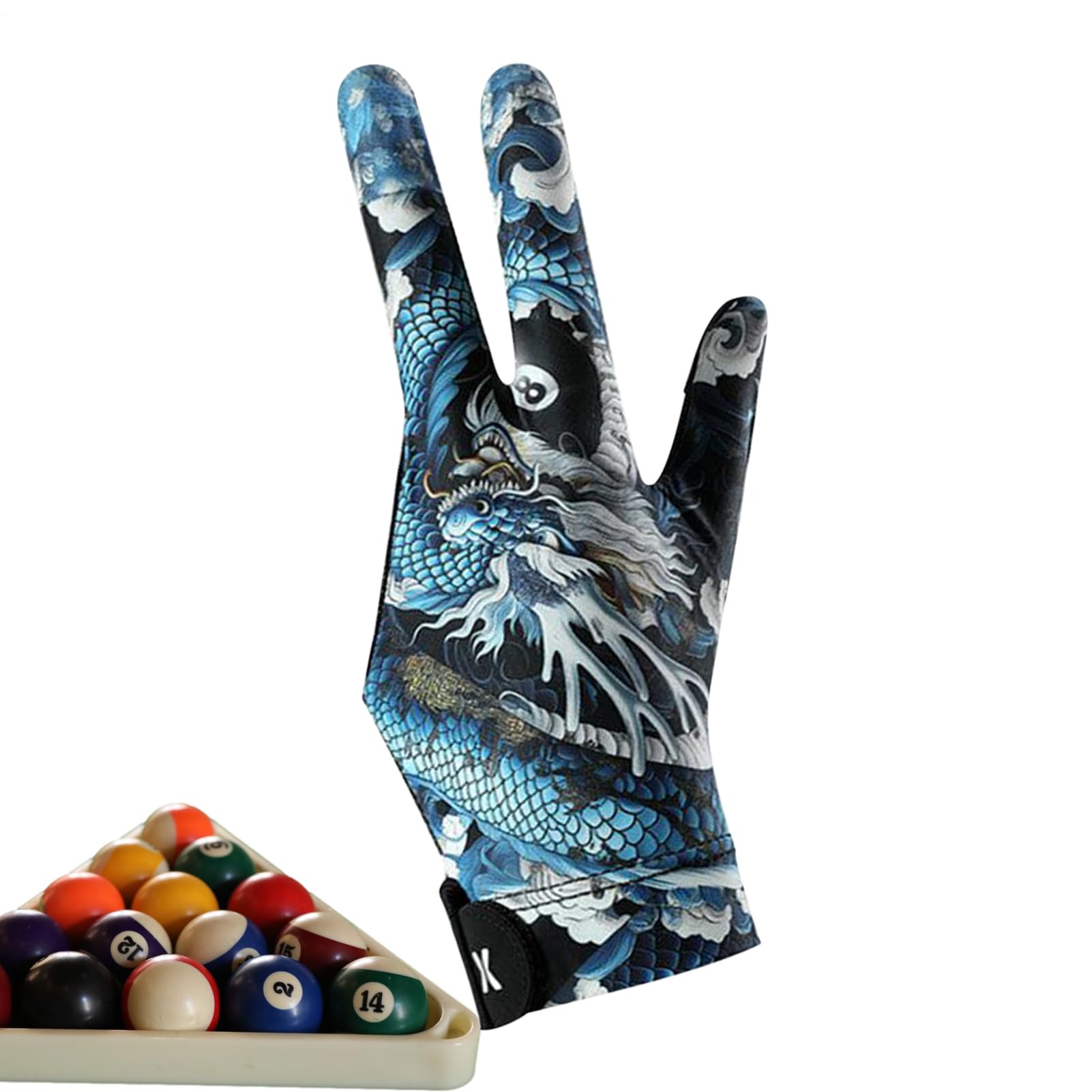 Guantes De Bîllar - Guantes De Bîllar Con Dedos Completos De 23 Cm | Seda De Hielo Elástica Suave Profesional Para Mano Izquierda | Fino Transpirable Antideslizante | Práctica De Billaringlés — view 9