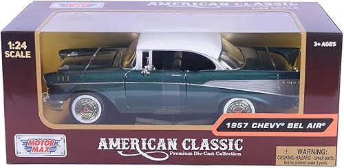 Miniatura 6 de Motormax 1:24 Die-Cast 1957 Chevy Bel Air - Los colores pueden variar