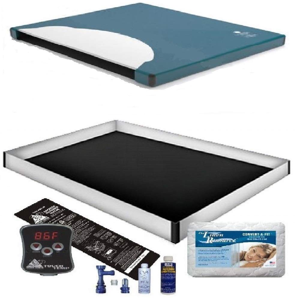 US Free Flow WATERBED Mattress/Liner/Digital Heater/Pad/Fill Drain/Conditioner KIT (Super Single 48x84 1USFFP4)