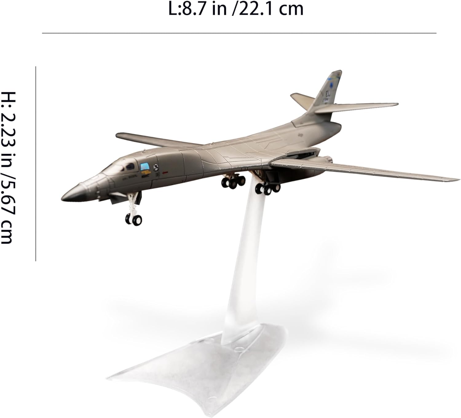 Wingsmith Model B-1B Lancer Strategic Bomber Diecast Kits for Adults, US Air Force Aircraft Model with Display Frame & Posters, Unique Gift for Men, Dad, Husband
