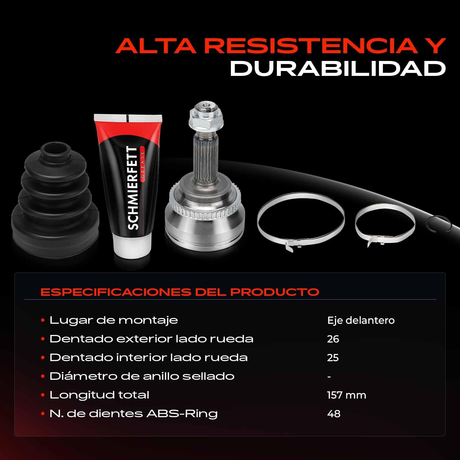 Frankberg Kit de junta homocinética del lado de la rueda delantera 859226 | Compatible con: A.v.e.n.s.i.s Saloon T25, A.v.e.n.s.i.s T25, A.v.e.n.s.i.s Station Wagon T25