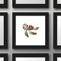 Vista 3 de Trends International Gallery Pops Disney Pixar Buscando a Nemo - Póster de pared de Squirt, 12 x 12 pulgadas, versión enmarcada en negro