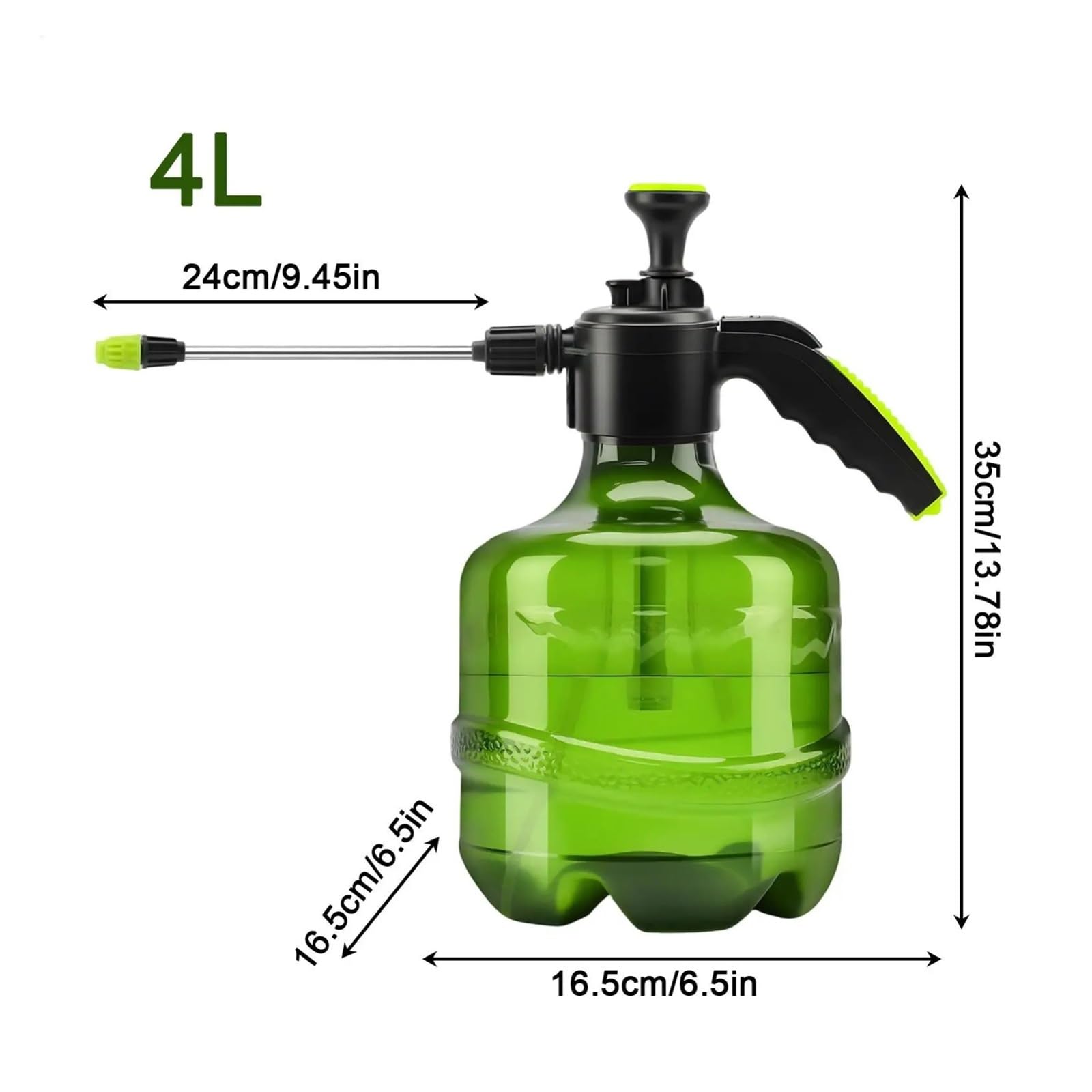 Generisch 4-Liter-Kanister mit großem Fassungsvermögen, Gartenbewässerung, manueller Druckbetrieb, kleine Haushaltsreinigung