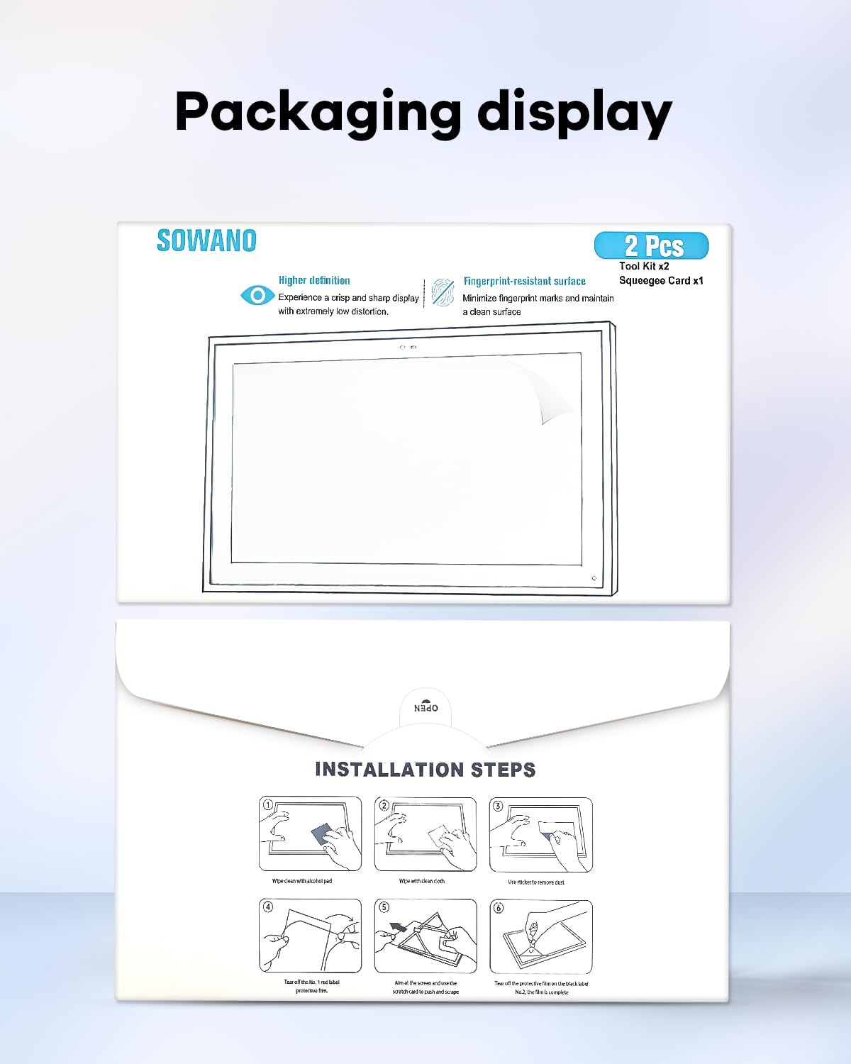 2-Pack Screen Protector Compatible with Skylight Calendar (15inch) | Clear Touch Anti-Glare , Anti-Fingerprint Matte Film Skin