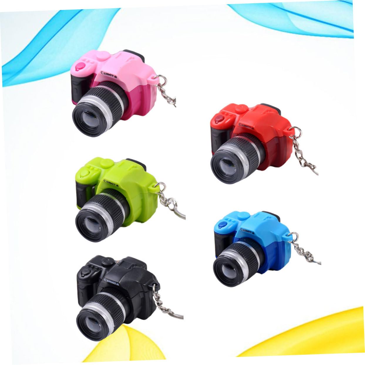 PLAFOPE 15piezas Llaveros Led Forma De Cámara De Accesorios Para Llaves Decoración y Para Mochilas y Llaves De Casa