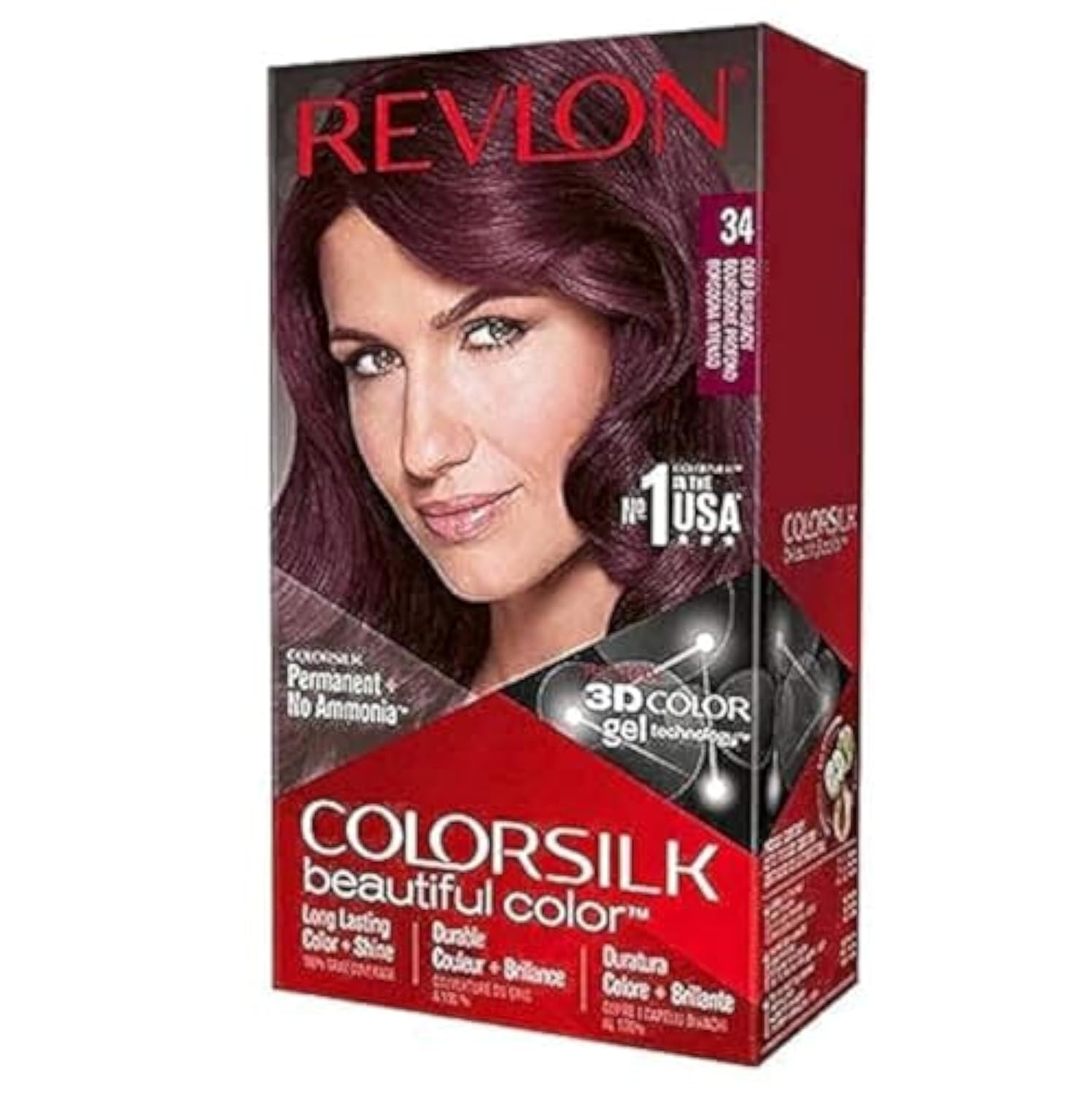 Revlon ColorSilk 3D Color Tech - 34 Deep Burgundy