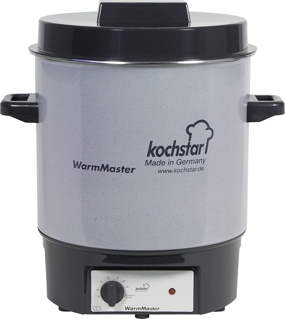 Kochstar sterilisateur electrique thermostat minuteur email gris