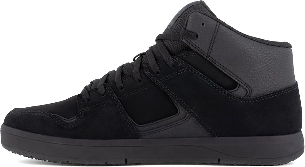 DC Scarpe Lavoro Uomo MaxTrax Con Punta In Acciaio, Antiscivolo, Tomaia In Nubuck E Mesh, Nero, Taglia 7.5 US