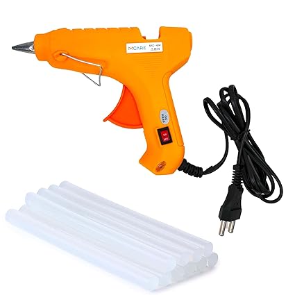 Mcare MX40 W Hot Melt Glue Gun Kit for Quick Repairs 11 mm with 10 Glue Sticks