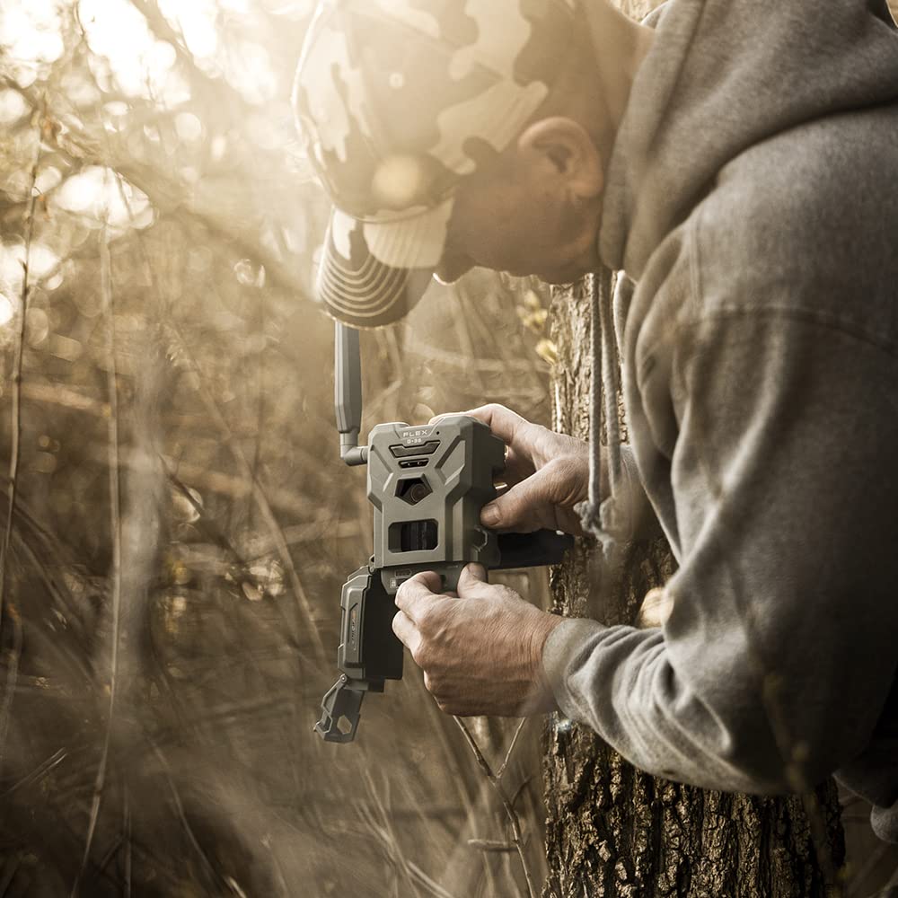 SPYPOINT Flex G-36 Twin Pack Cellular Trail Camera, 36MP Photos and 1080p Videos with Sound, GPS Enabled, Dual-Sim LTE Connectivity, 100' Flash & Detection Range, Responsive Trigger up to .3S