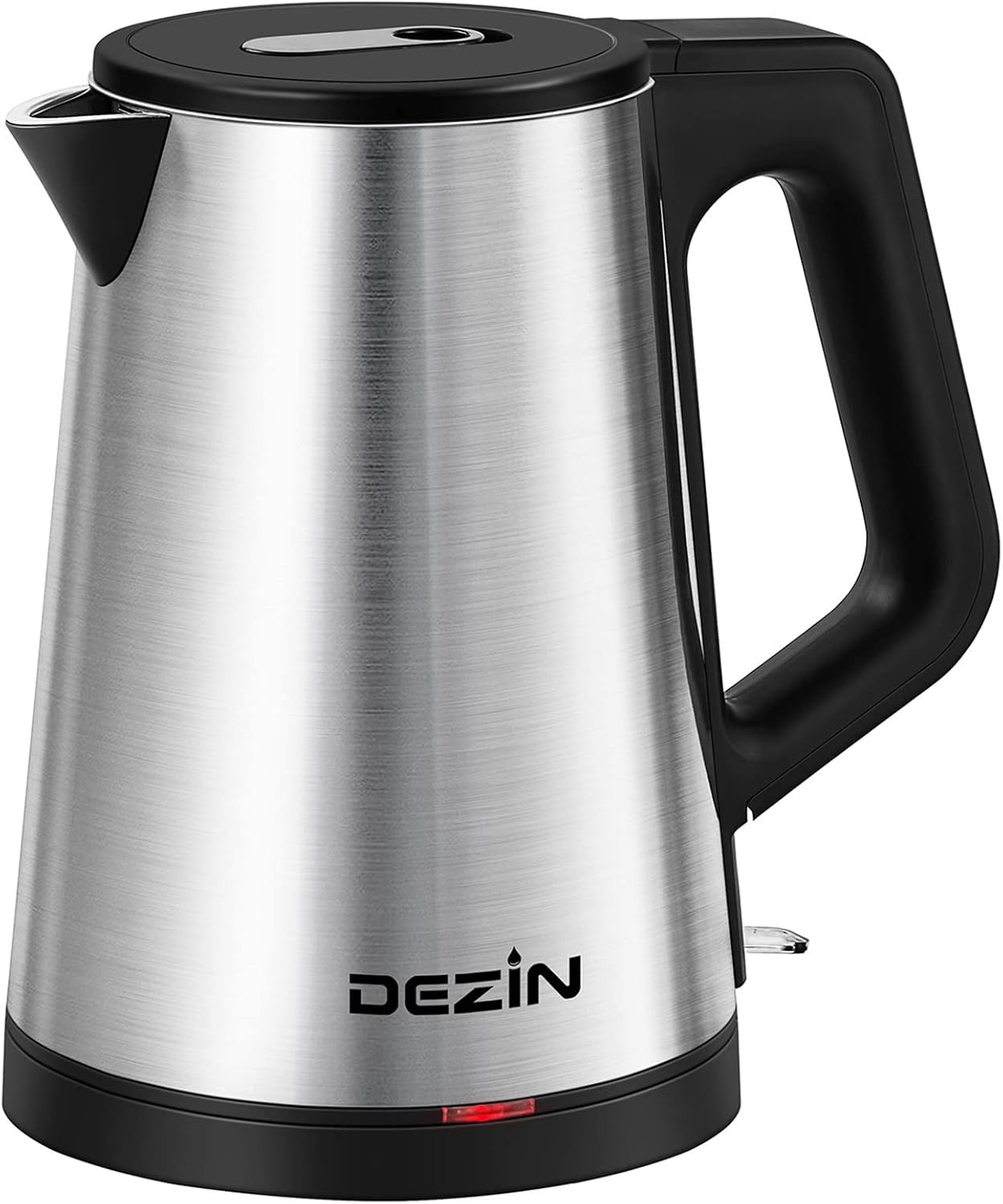 Dezin Electric Kettle, 1.2L Portable Electric Tea Kettle with Double Wall, 304 Stainless Steel Kettle Water Boiler, Small Electric Kettle with Auto Shut-Off, BPA-Free, Hot Water Kettle for Coffee