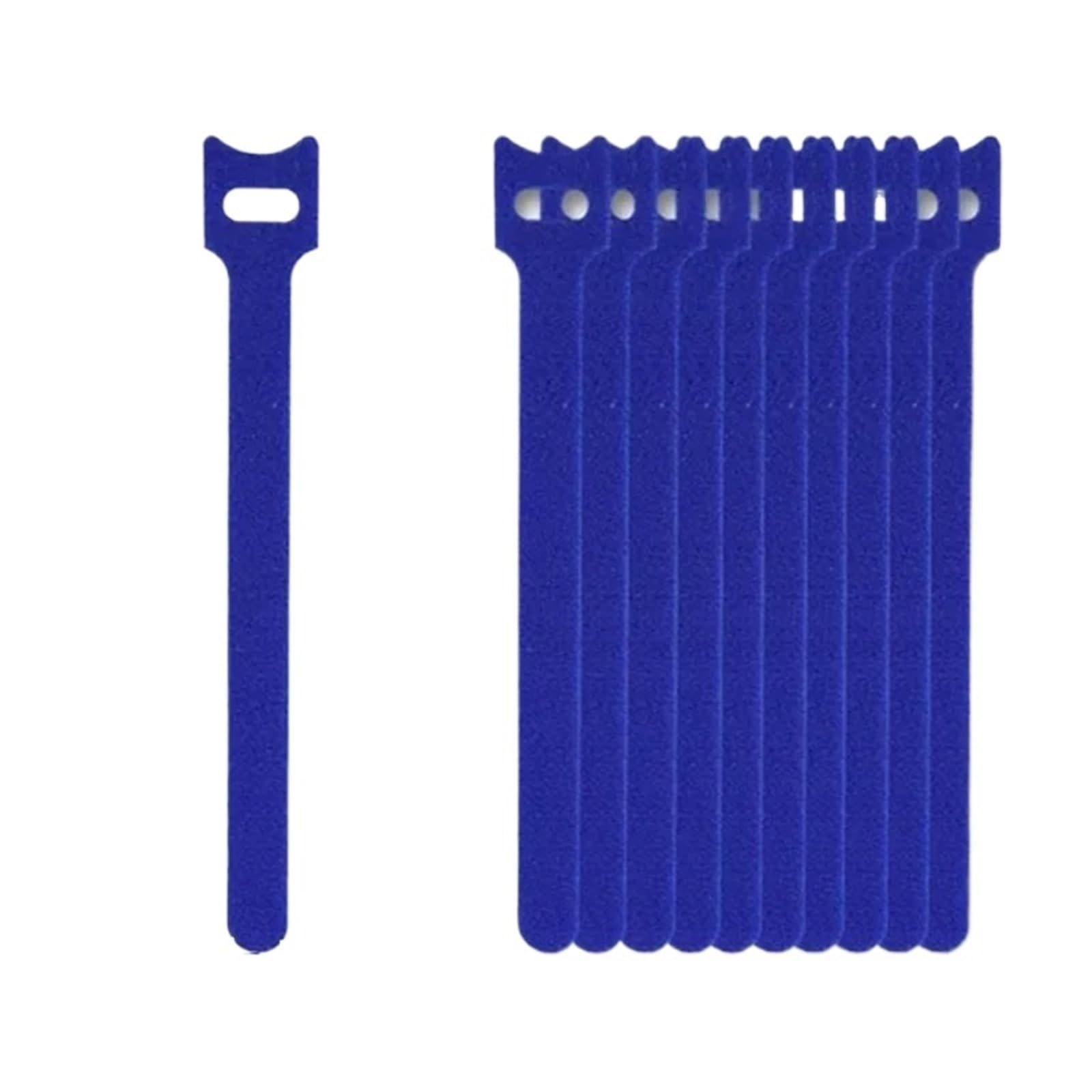 Zip Ties Self Adhesive Fastener Nylon Fastening Wire Buckle DIY Cable Management Straps Adjustable Cord Buckle Reusable Cable Ties Long Cable Ties(Blue,30pcs)