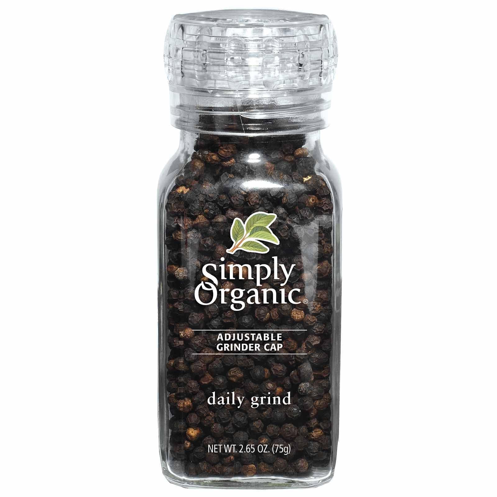 Simply Organic Daily Grind, Certified Organic | 2.65 oz | Pack of 6 | Piper nigrum L.