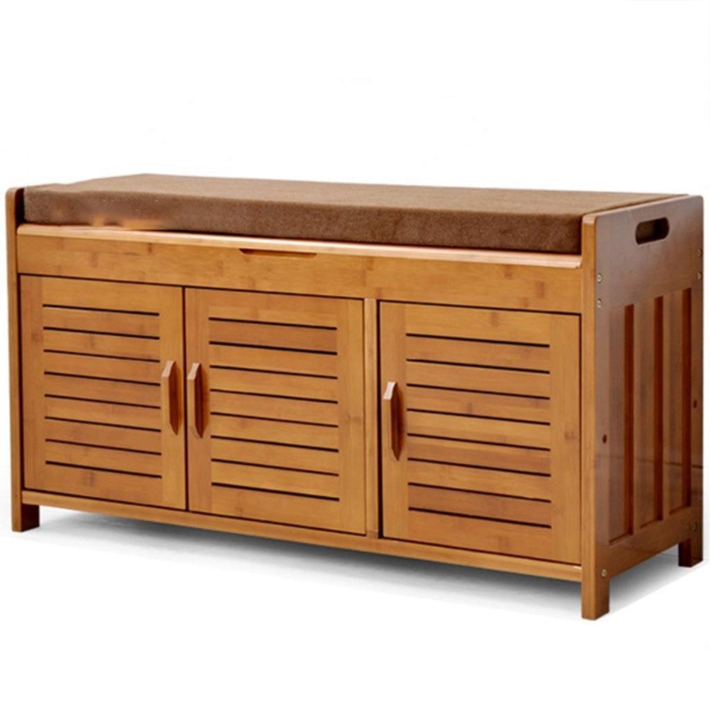 JOYGOOD Storage Benches Shoe Rack Bench Seat Boot Bench Chinese Style Vintage Entrance Shoe Rack Corridor Large Capacity Multifunctional Storage Box